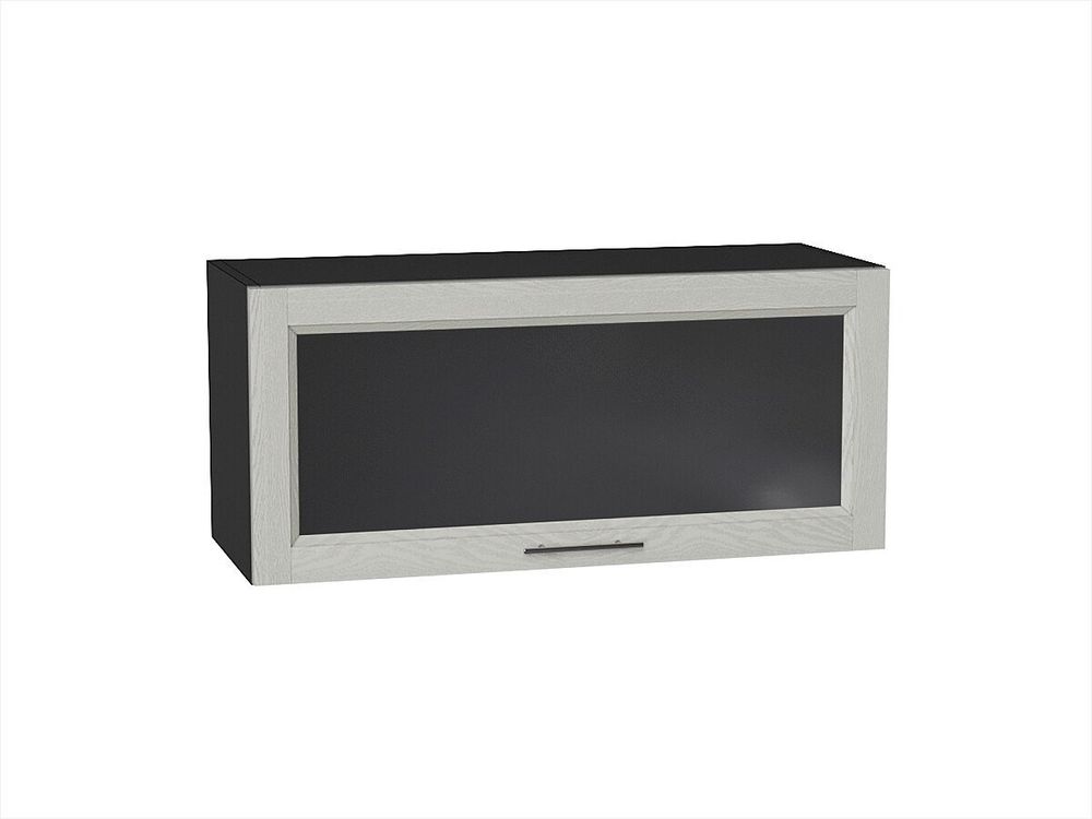 Шкаф верхний горизонтальный остекленный Сканди