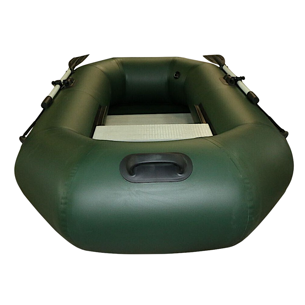 Лодка ПВХ Polar Bird Чирок Гребная PB-240Т Teal со стеклокомпозитной сланью и банкой Серая