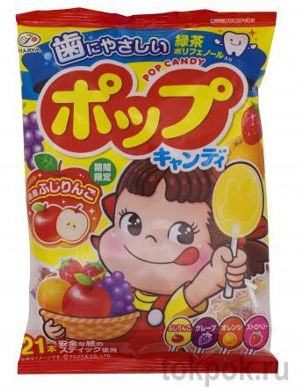 Карамель на палочке Fujiya, 121,8 гр