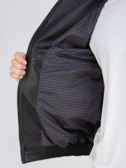 Куртка кожаная демисезонная с капюшоном Турция