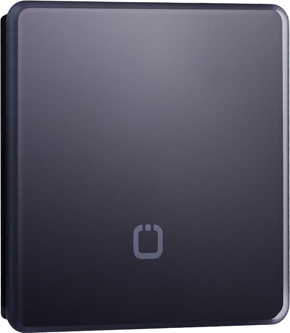 Мастер-кнопка черная, стекло для серии Smart