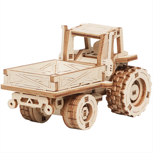 Конструктор деревянный ТРИ СОВЫ "Самоходное шасси", 9*4*5см, 62 детали, пакет