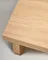 Oaq Журнальный столик из шпона дуба с натуральной отделкой 140 x 75 см