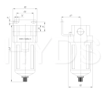 AF5000-10 Фильтр влагоотделитель  G1, 10 бар