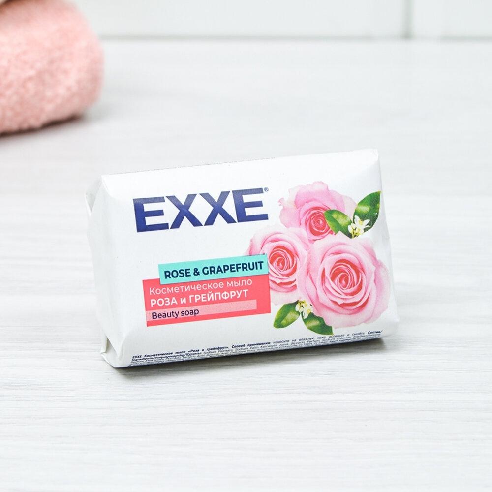 Мыло косметическое "Роза и грейпфрут" 90г, EXXE