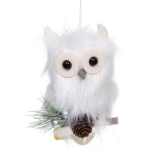 Подвеска «Мудрая совушка» 18*10 см, белый