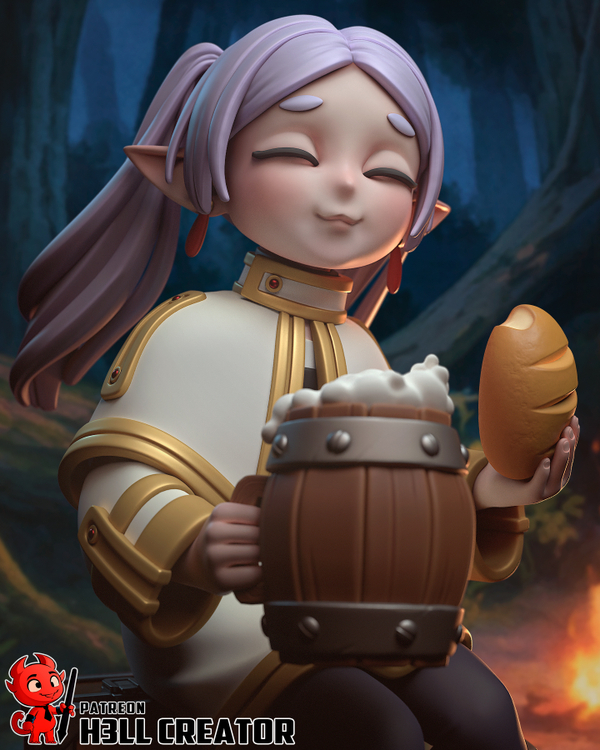 Фигурка Фрирен в таверне