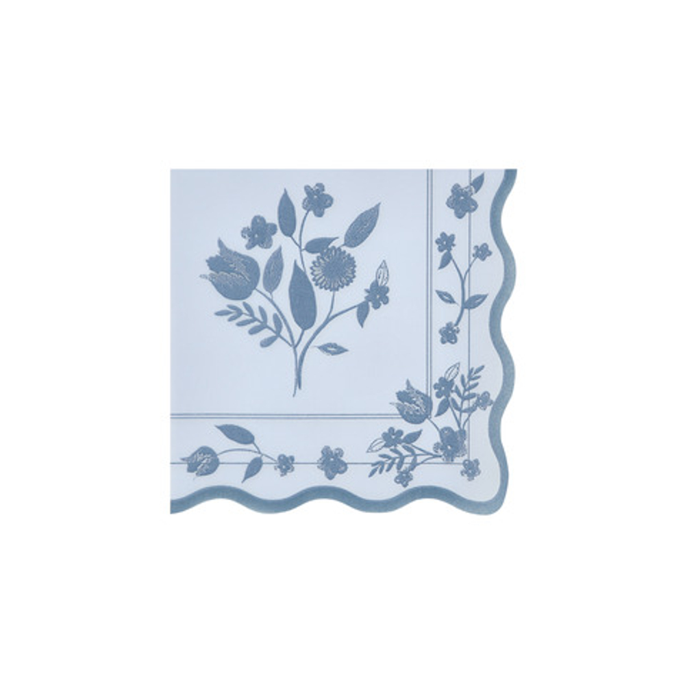 Салфетки пастельные маленькие "Винтаж с растительным орнаментом" 8 шт.