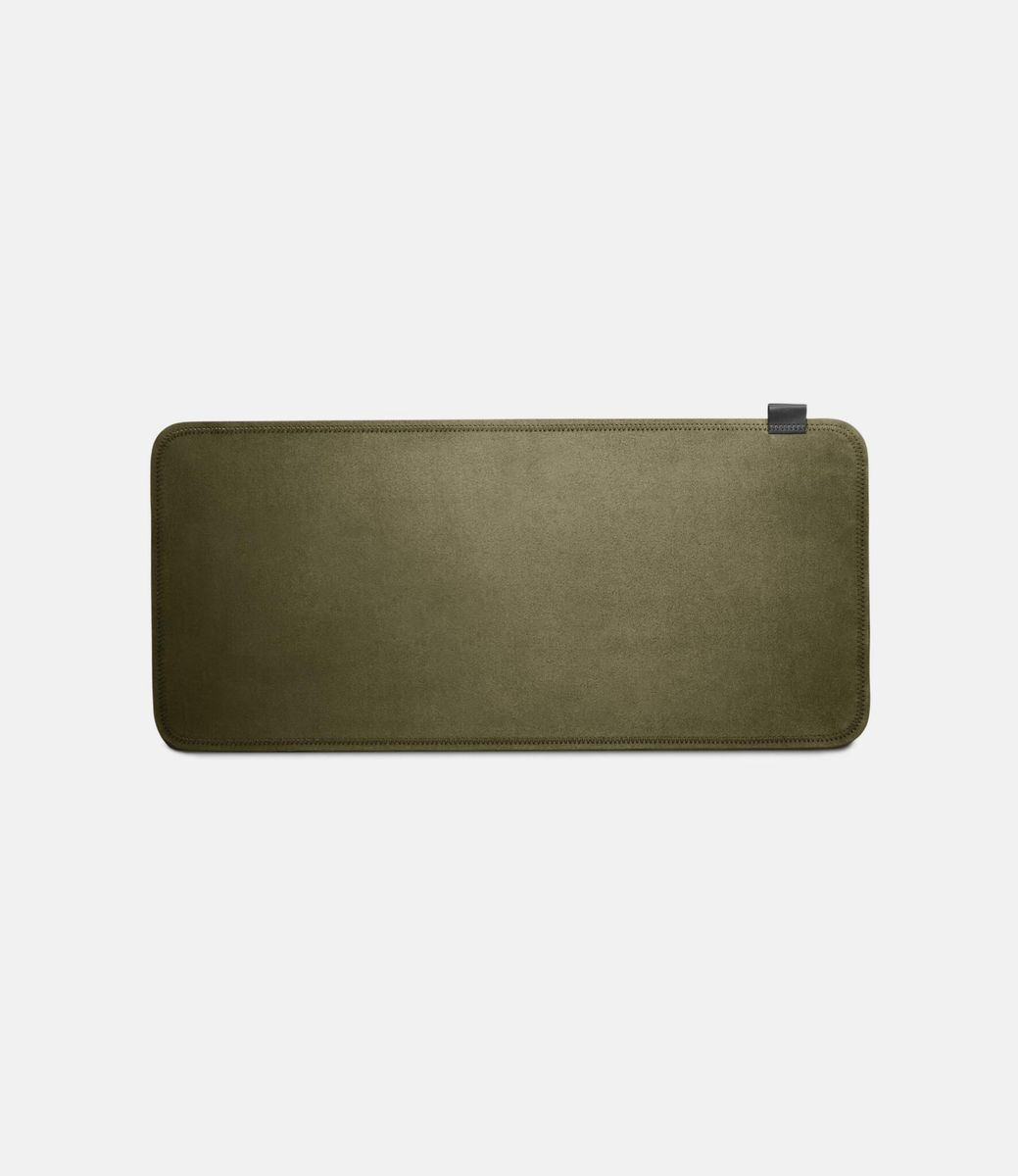NOOE Suede Desk Olive — коврик для рабочего стола