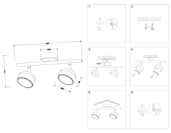 Ambrella Светильник накладной со сменной лампой GX53 Techno TN71022