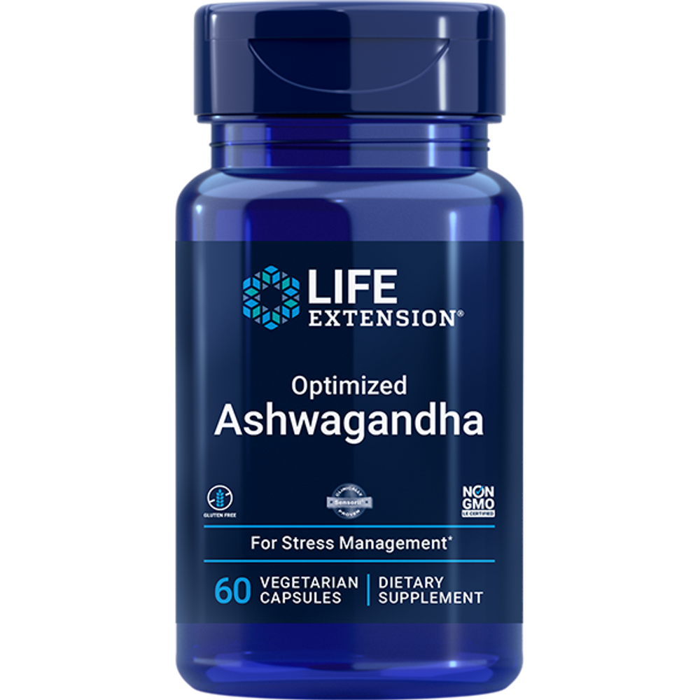 Optimized Ashwagandha 60 капсул Life Extension