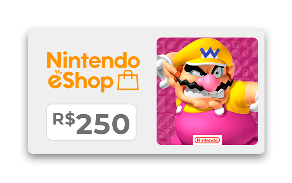Карта оплаты Nintendo eShop 250 BRL Brazil [Цифровая версия]