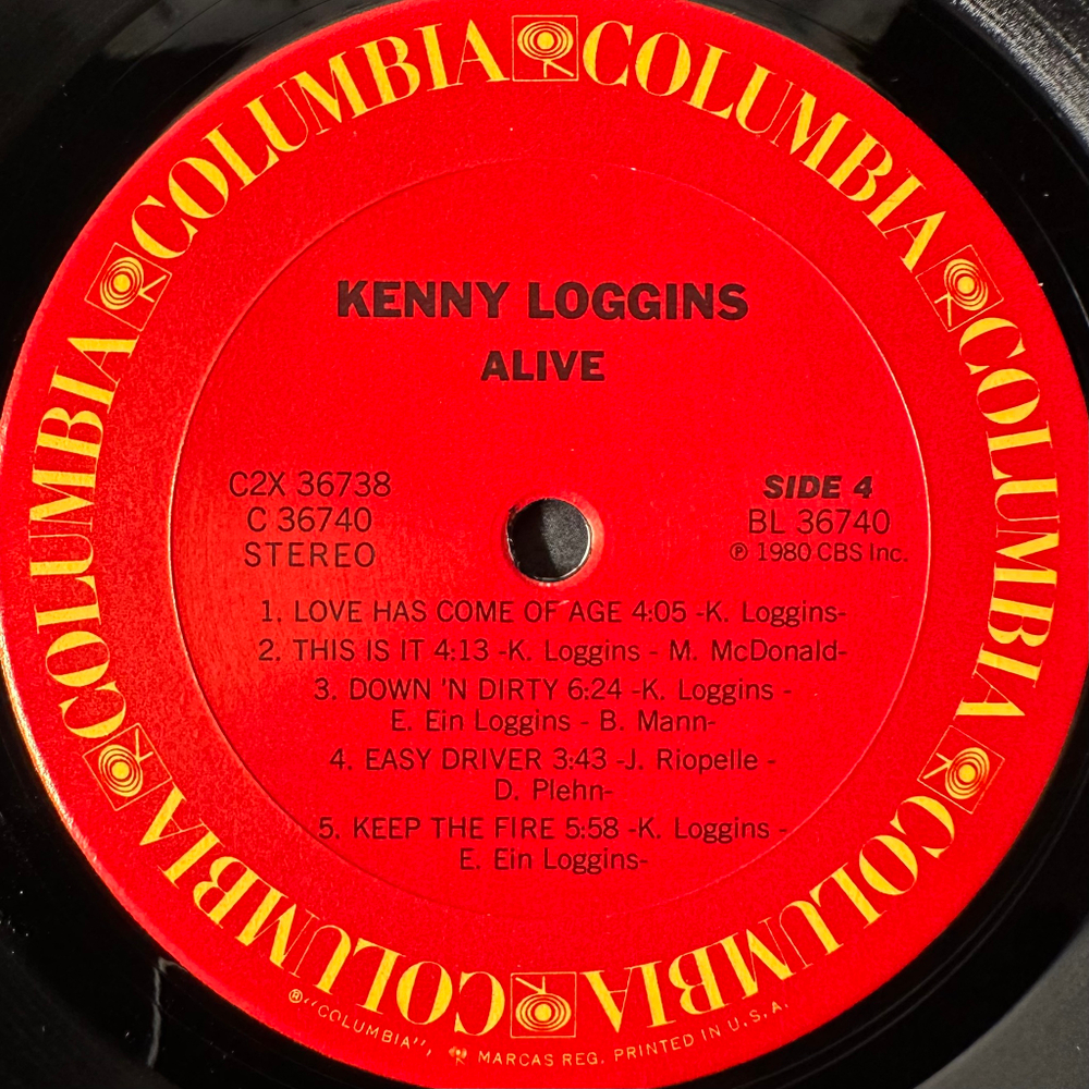 Kenny Loggins ‎– Alive 2LP (США 1980г.)