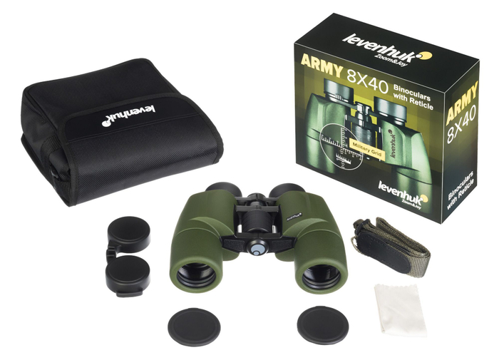 Бинокль Levenhuk Army 8x40 с сеткой
