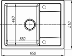 Схема кухонная мойка Dr. Gans Techno 650