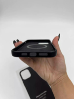 Кожаный чехол Leather Case iPhone 12 Pro Max, Black Черный