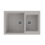 Мойка ML-GMS13 СТАНДАРТ двухчашевая, светло-серый (310), 767*502*190мм