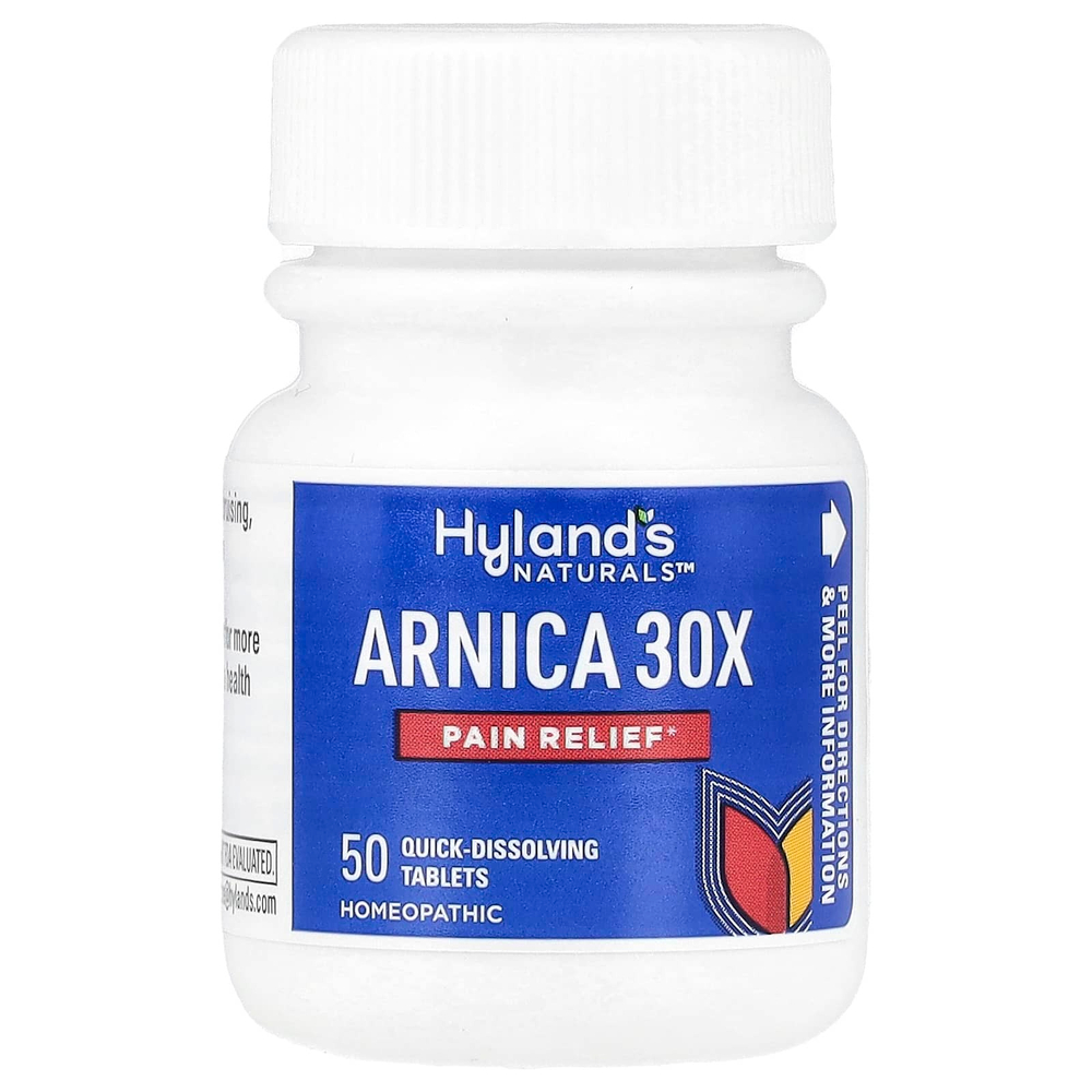 Hyland's Naturals, Arnica (арника) 30X, 50 быстрорастворимых таблеток