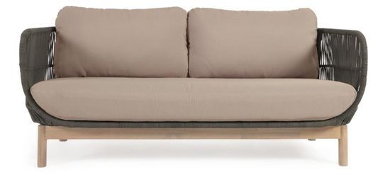 3-местный диван Catalina из зеленой веревки Испания