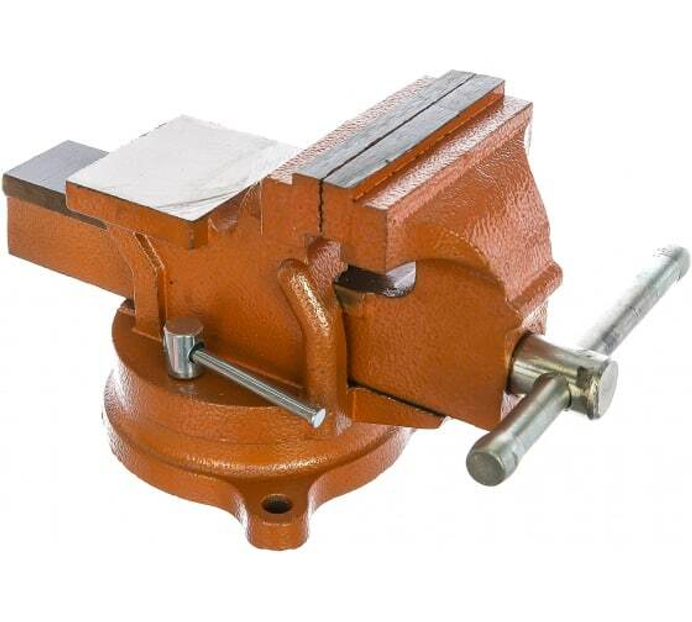 ТИСКИ SPARTA СЛЕСАРНЫЕ 100ММ ПОВОРОТНОЕ С НАКОВАЛЬНЕЙ 186235