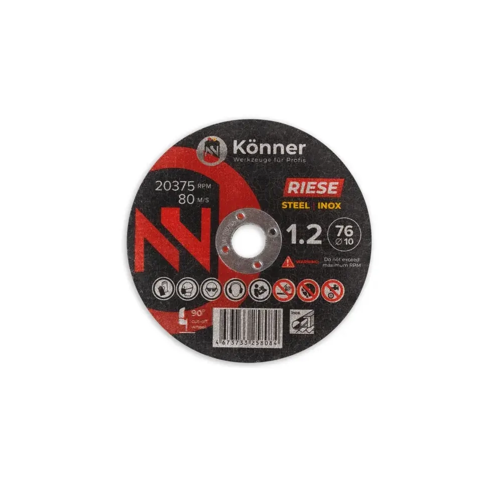 Диск отрезной KONNER RIESE 76x1.2x10 (5 шт)