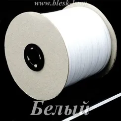 Жёсткий регилин, Белый, ширина 6 мм