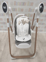 Стульчик для кормления - Электрокачели Sweet Baby Fiesta Gold Grey