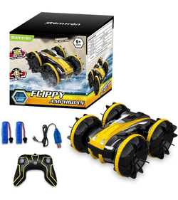 Радиоуправляемый перевертыш-амфибия Volantex RC желтый 4WD 2.4G 1/20 RTR