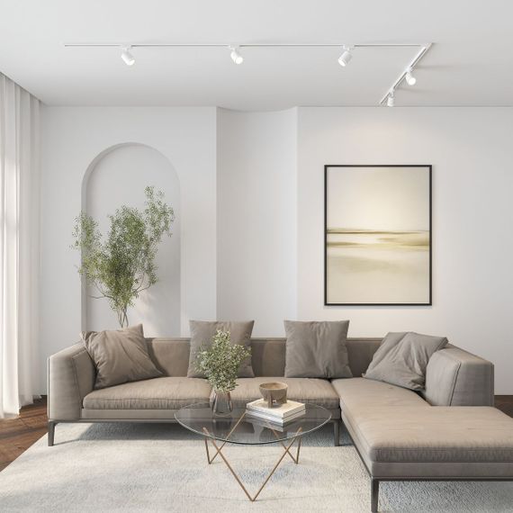 Трековый светодиодный светильник Denkirs Solid Ribe DK6401-WH