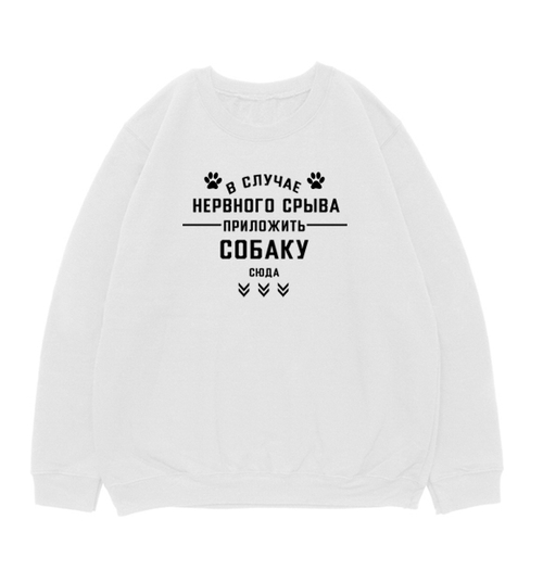 Свитшот "В случае нервного срыва"