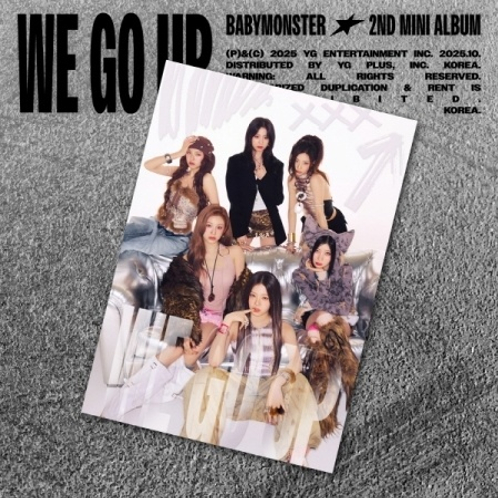 Альбом BABYMONSTER - WE GO UP 2nd MINI ALBUM POSTCARD Version