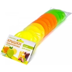 Крышка для банок (набор 12 шт) колор /полиэтилен