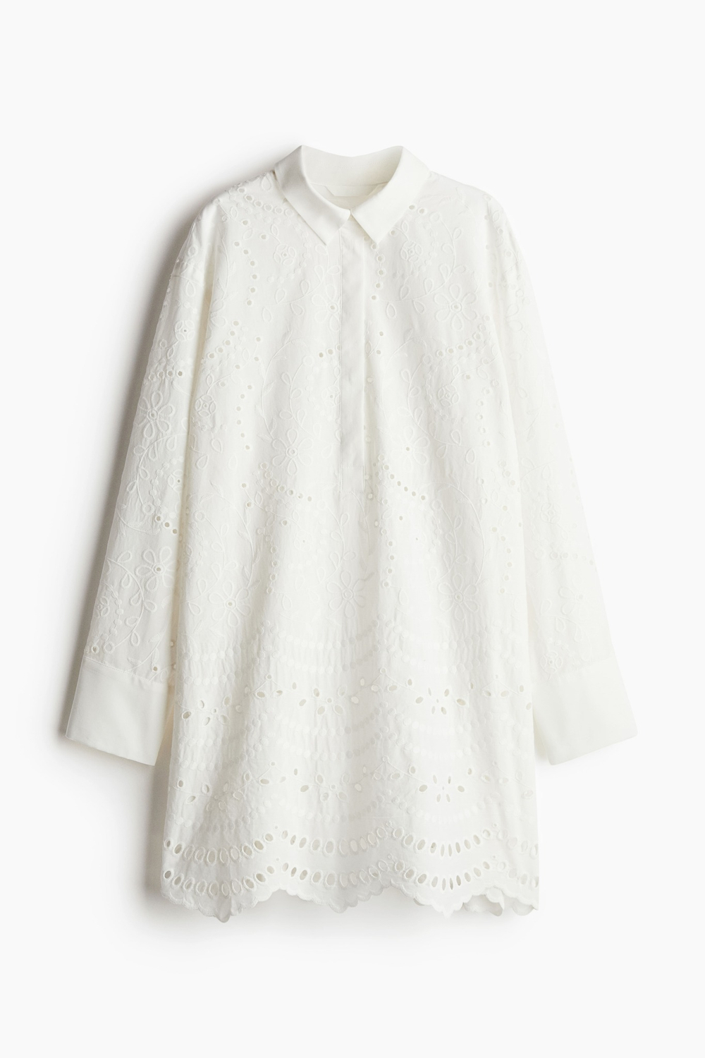 Платье-рубашка broderie anglaise