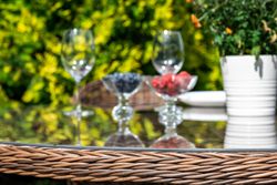 "Эспрессо–150 R" обеденная группа плетеная, цвет коричневый