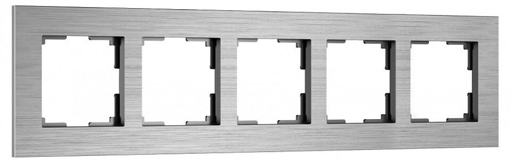 Рамка на 5 постов Werkel AluMax алюминий W0053506