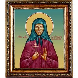 Александра Смольянинова мученица. Икона на холсте.