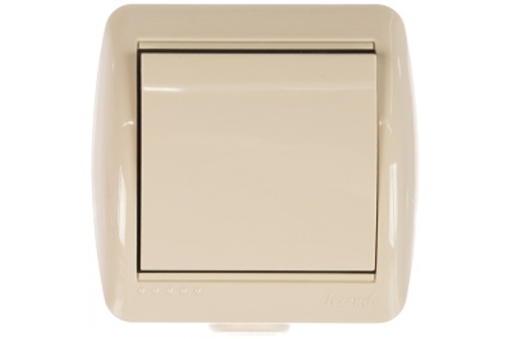 Выключатель 1-кл LEZARD Ната кремовый