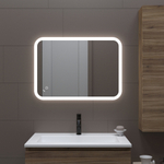 Зеркало MIXLINE "Колорит" ЭКОНОМ 500*700 (ШВ) сенсорный выкл, светодиодная подсветка, универс.крепеж