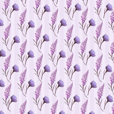 Фиолетовые цветы на фиолетовом фоне