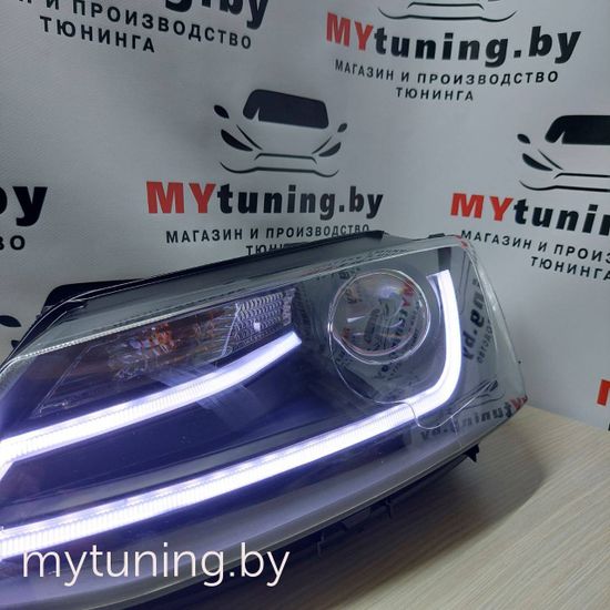 Передняя оптика BLACK для VW JETTA VI 1.11-18