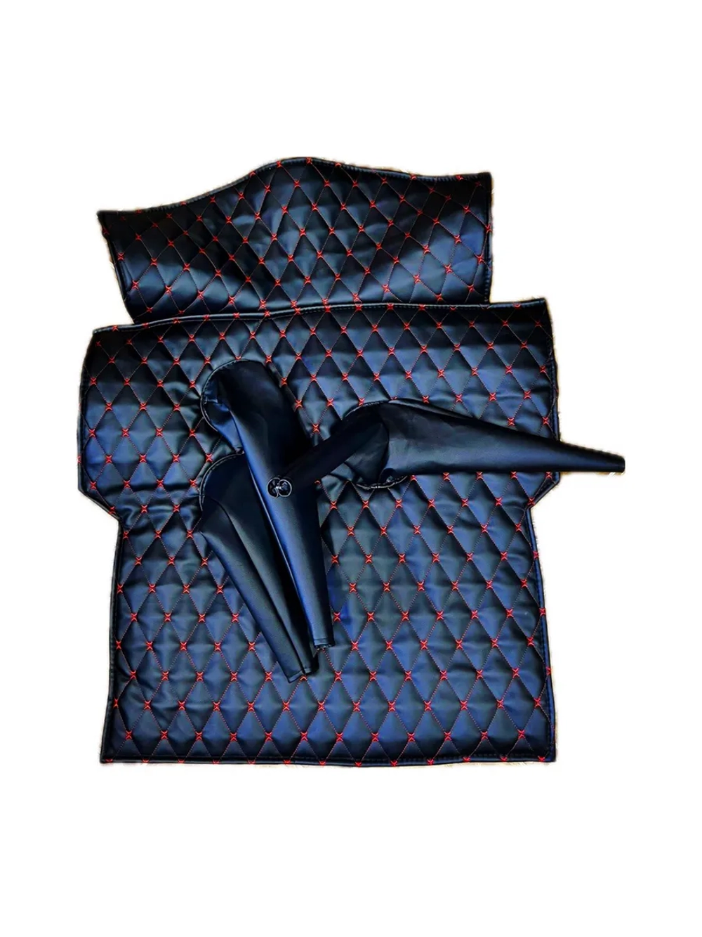 Обивка салона УАЗ 469 , 7 предметов декор.красная.нить