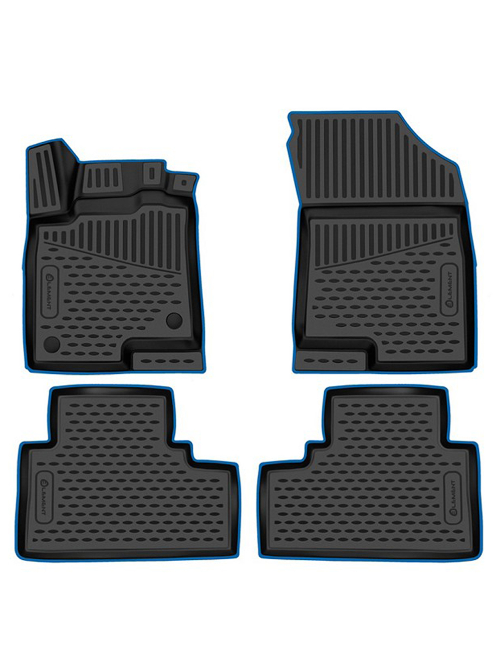 Коврики в салон для HAVAL Jolion 2021-, 2WD, 4шт. (синий кант, полиуретан) KANT.ELEM3DAN0015210K.BL