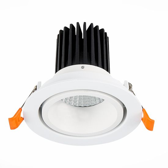 ST705.538.10 Св-к встр. Белый LED 1*10W 3000K 750Lm Ra>90 38° IP20 D102xH85 170-240V Встраиваемые светильники