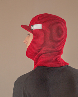 Шапка Fisherman Balaklava GO алый меланж