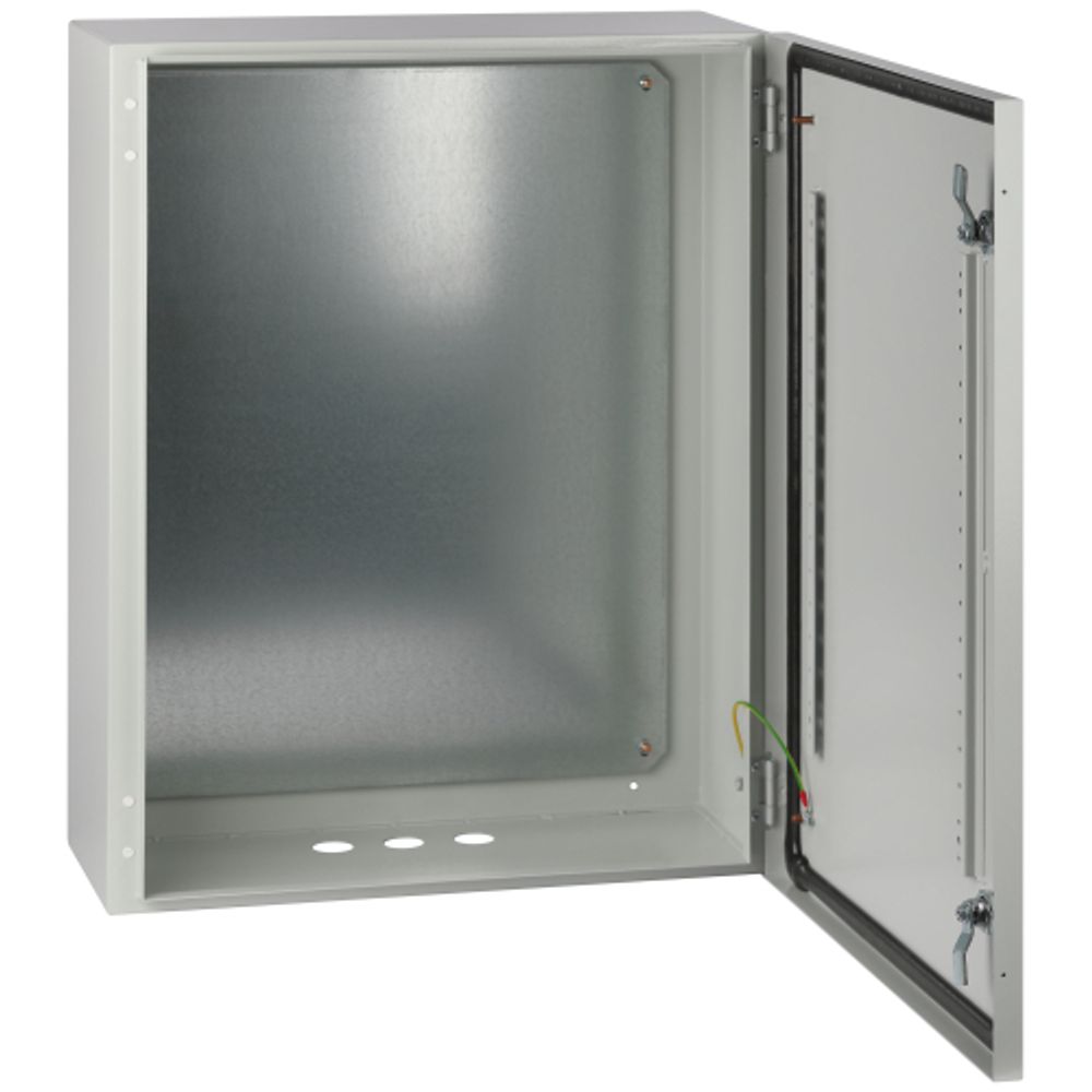 Корпус металлический ЭРА OPTIMA ЩМП-60.60.25 600х600х250 IP66 У2 серый | Корпуса металлические с монтажной панелью