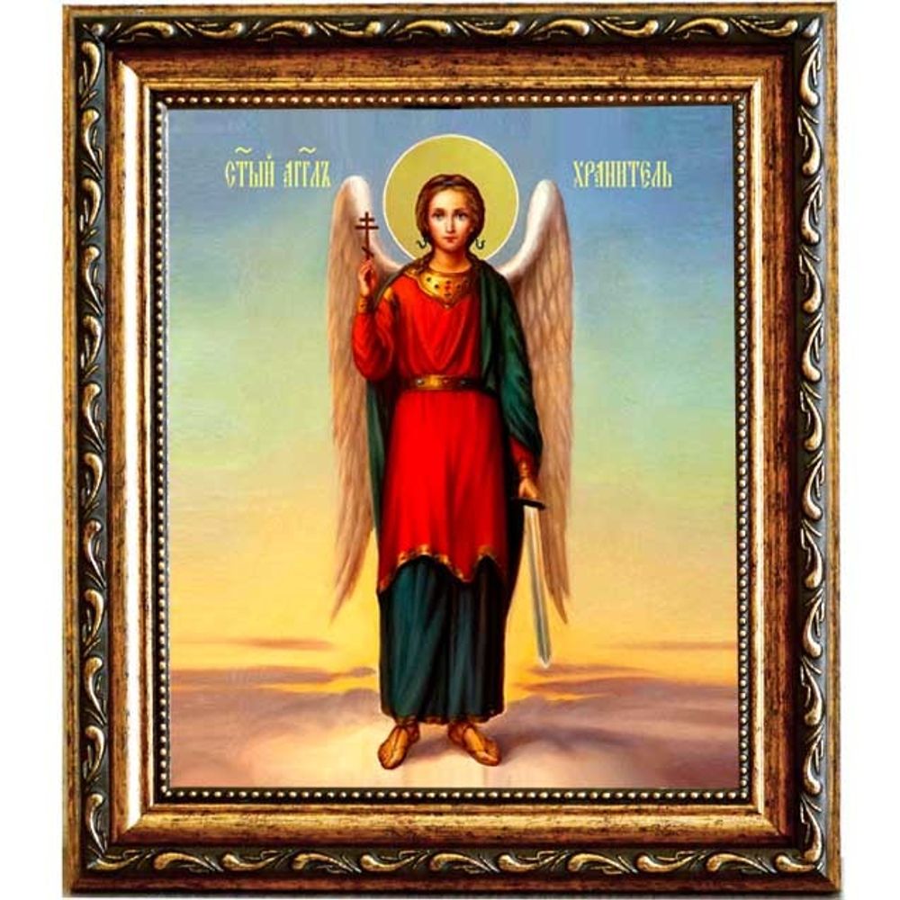 Ангел Хранитель в полный рост. Икона на холсте.