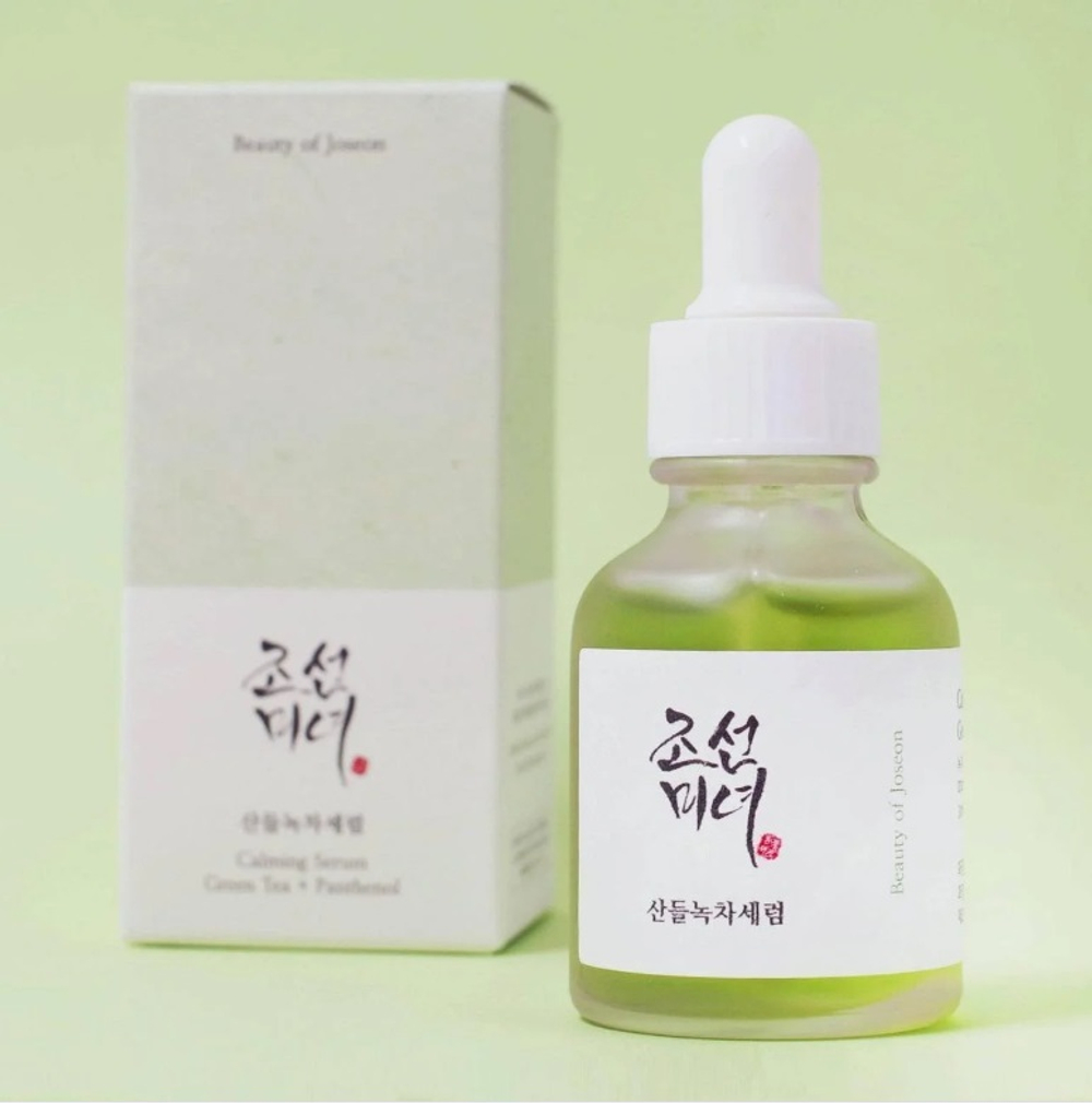 Beauty of Joseon успокаивающий серум Calming Serum : Green tea+Panthenol 30мл