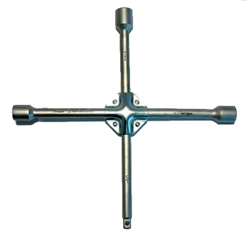 Ключ баллонный крест 3 головки /16х17х19х21х1/2/ усилен. (М5)