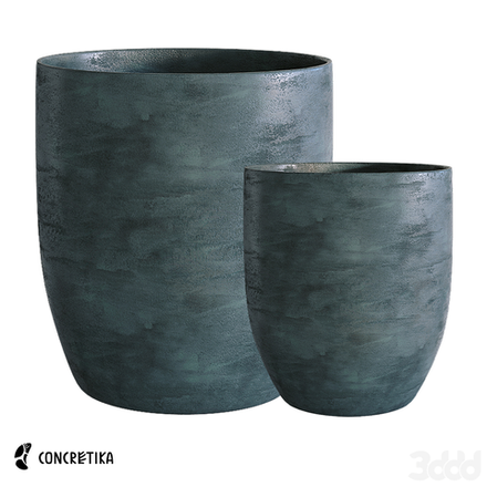 Кашпо VASE3 OCEAN GREEN D30 H32