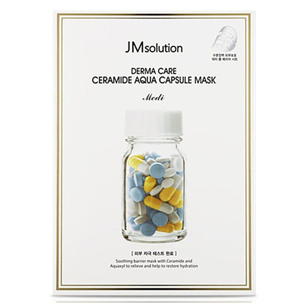 JMsolution Маска восстанавливающая с керамидами - Derma care ceramide aqua capsule mask, 30мл